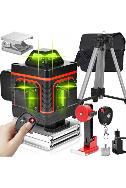 Lamex Nivelă laser 4D, 16 linii, nivelă plană, laser cruce 360°