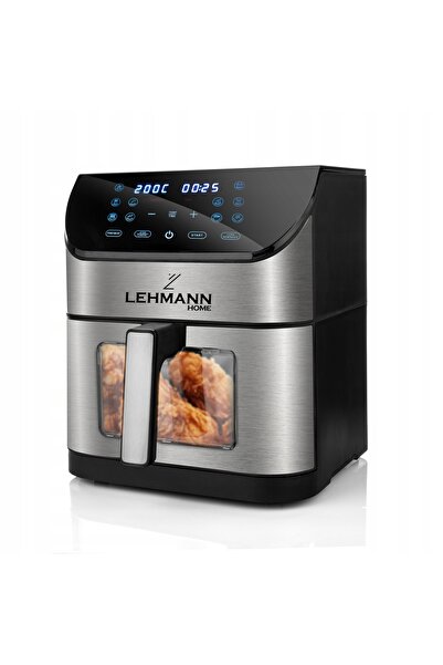 Lehmann Friteuză cu aer cald fără ulei 1800W, 8L, antiaderentă, 12 programe