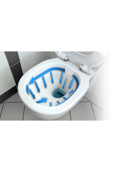 Rea WC suspendat MISA CARLO MINI FLAT TORNADO fără ramă, alb