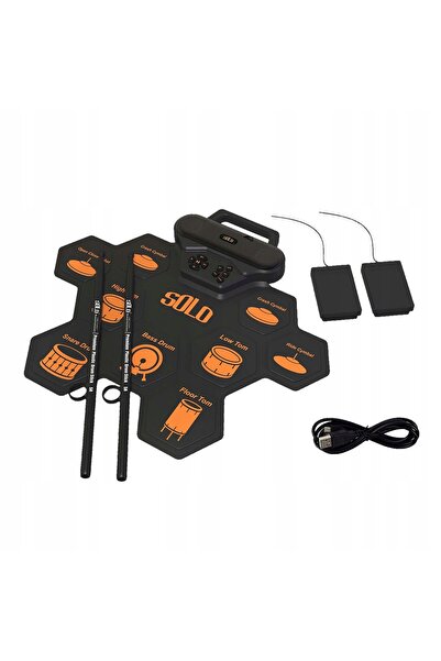 NN PERCUȚIE ELECTRONICĂ PORTABILĂ PLIABILĂ USB-C MP3 + PEDALE TIP PACHETE SET