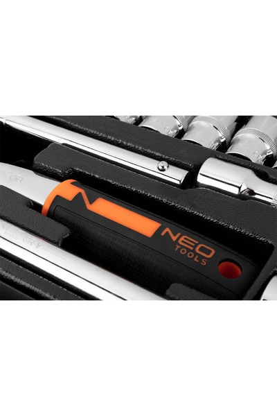 NEO Tools Set de chei tubulare 1/2 ", 25 piese, CrV