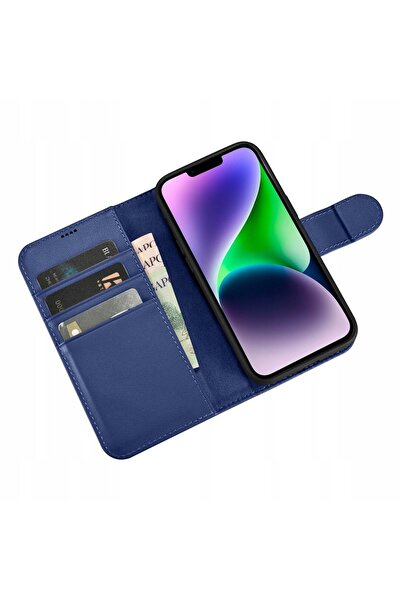 PİNNACLE Husă din piele cu clapetă anti-RFID pentru iPhone 14 6,1
