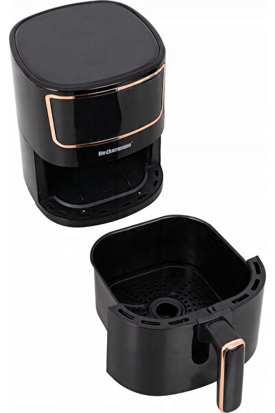 Heckermann Friteuză fără ulei, cuptor cu aer cald, mare, 1800W, 4,7L