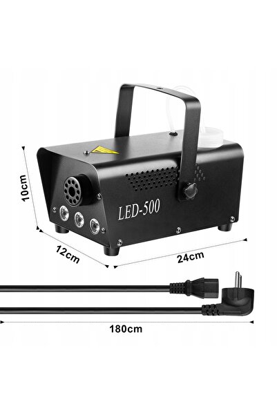LIGHT4ME Generator de fum, Proiector de fum, Mașină de fum, Efect LED, Putern...