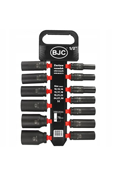 BJC Set de chei tubulare lungi, rezistente, 1/2'', 10-32mm, 13 piese