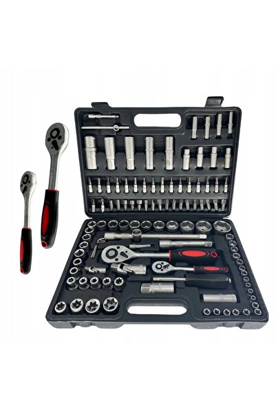 Web Truck Set de scule, cutie de scule, chei tubulare, 108 piese, 1/4 1/2 inch