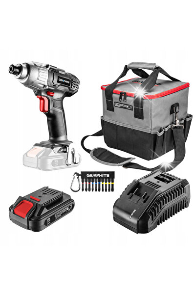 graphite Set Energy +: șurubelniță cu acumulator, acumulator 2.0Ah, încărcăto...