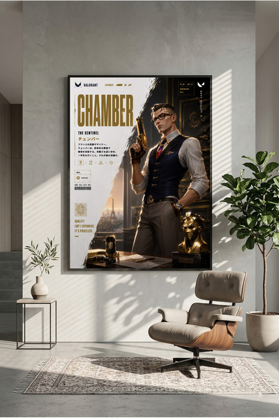 postercraft Valorant Chamber Art Ahşap Tablo Poster (Çerçevesiz)