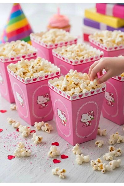AKTEZ-EL Hello Kitty Temalı -Pop Corn Mısır Kutusu- 16 adet