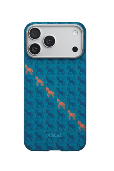 PITAKA Husă Happiness Rides Edge pentru iPhone 17 Pro, Indigo