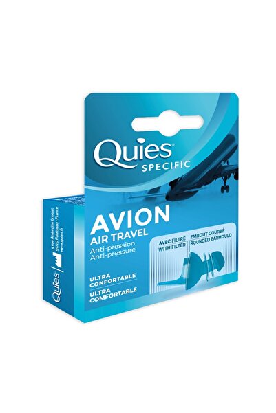 Quies Dopuri din silicon pentru protectie auditiva in avion, 1 pereche,