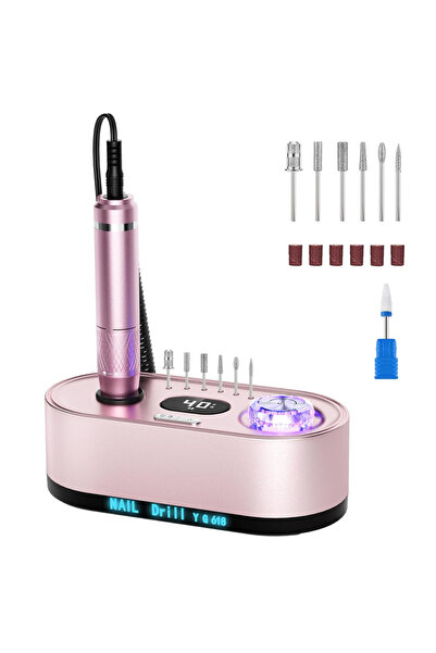 Choice1 US YG-618-GD Electric Nail Drill Professional 40000RPM Electric Nail ...