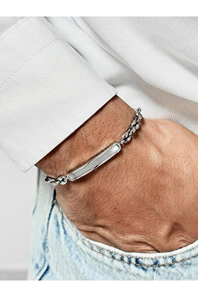 FERRO Silver Steel Men's Bracelet Frj10208A-A 2 Year Warranty Gift Boxed