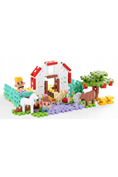 Marioinex Klocki Mini Waffle Farmer - Căsuța Veterinarului 100 buc. Pentru Co...