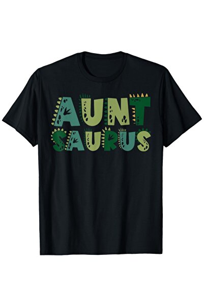 LİNA06 تي شيرت برسومات ديناصورات من Aunt Saurus، مصنوع من القطن بنسبة 100%، ب...