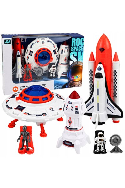 LeanToys Set Spațial Navă OZN Rachetă Navetă Orbitală Extraterestru Cosmonaut...