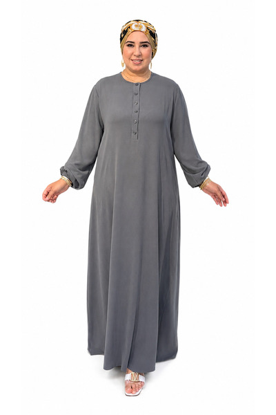 Ferace Women's Plus Size Buttoned Mother's Dress