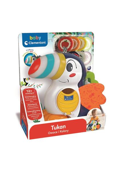 Baby Clementoni Tucan interactiv Adrian Clementoni 12m+ jucărie educativă fru...