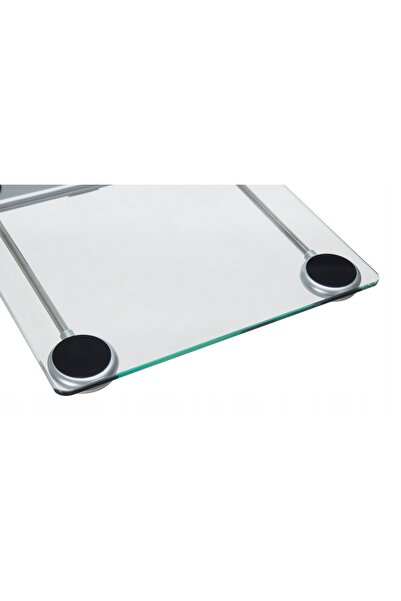 adler Cântar electronic de baie LCD, de precizie, din sticlă, cu o capacitate...