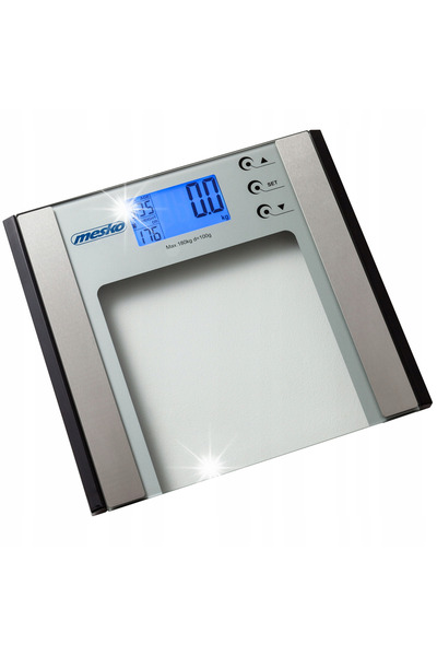 MESKO Cântar electronic de baie ANALITIC BMI 180 kg, măsurare grăsime și apă