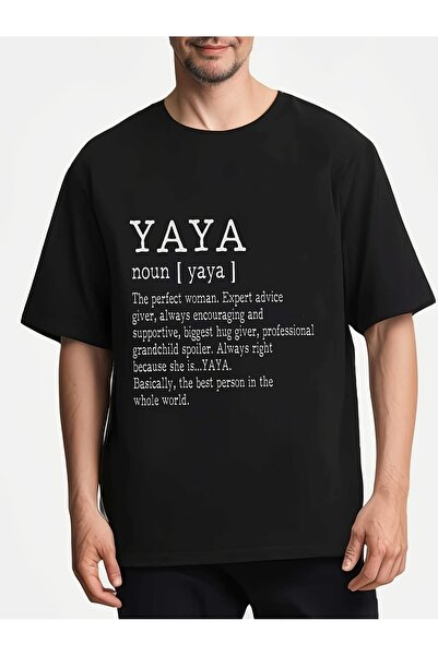 LİNA06 Yaya-definition-grandma Loose Fit Printed_01ملابس داخلية رجالية كاجوال...