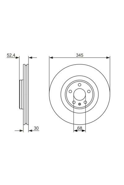 Boschen Disc de frână BOSCH SISTEM DE FRÂNARE 0 986 479 747