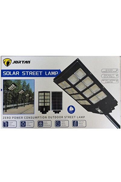 Jortan Ηλιακό Φωτιστικό Δρόμου LED 600W Μαύρο JT-BCGK-600W