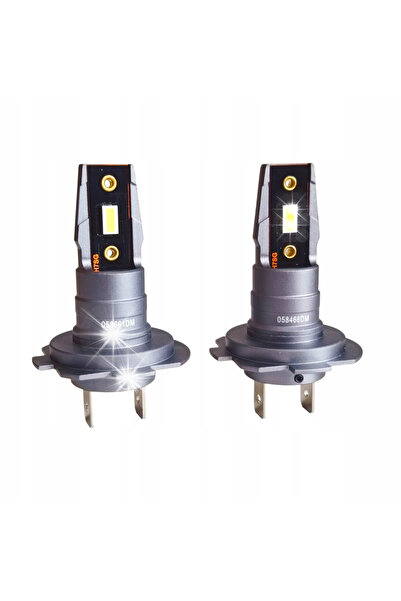 HQ Automotive Becuri LED H7, Lumină Albă Neutră 4000K, 12V, Potrivire 1:1, Pl...