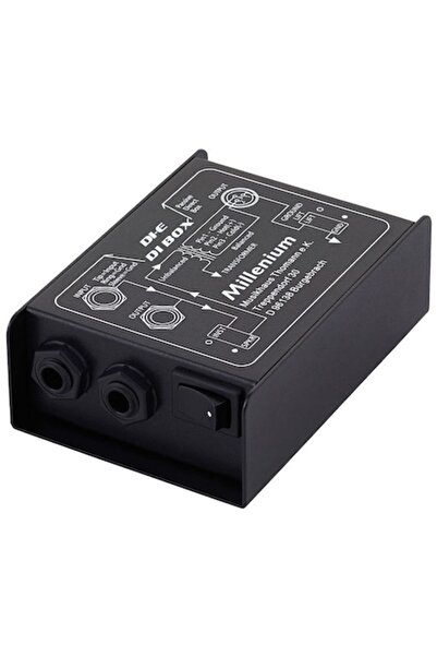 Millenium DI Box Audio, Millenium, Carcasă metalică, Pasiv, Negru