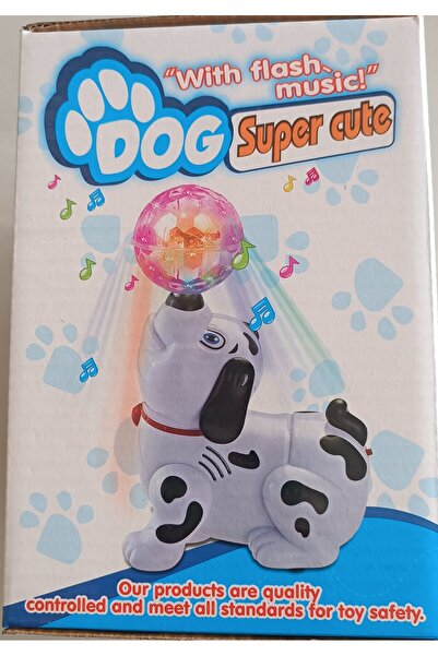PİLLİ,SESLİ,IŞIKLI TOP ÇEVİREN KÖPEK