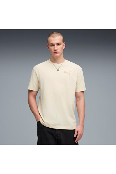 Puma Mens Essentials Elevated Cat Logo Relaxed T-Shirt