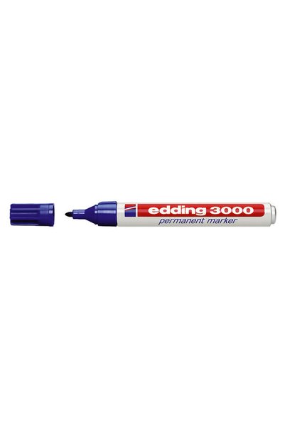 Edding ανεξίτηλος μαρκαδόρος 3000, 1.5-3mm, επαναγεμιζόμενος, μπλε