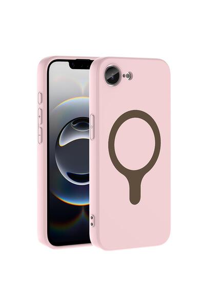 Microsonic Apple iPhone 16E Compatible Case Pastello Magsafe Light Pink