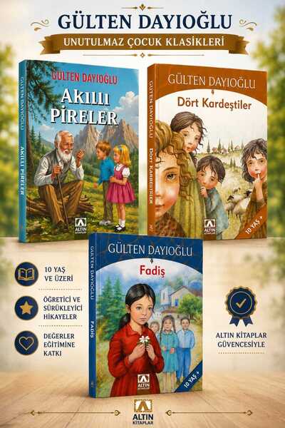 Altın Kitaplar 3 Kitap. Fadiş + Dört Kardeştiler + Akıllı Pireler.