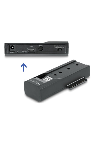 DELOCK Σταθμός σύνδεσης για M.2 NVMe/SATA ή 2.5"/3.5" SSD/HDD 64253, 10Gbps, ...