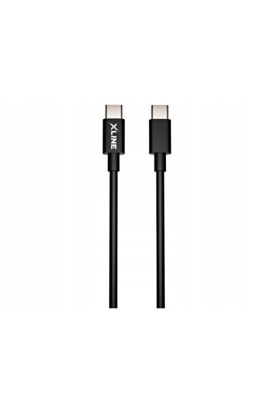 NO BRAND Cablu USB tip C negru - USB tip C XLINE 60W 1 m