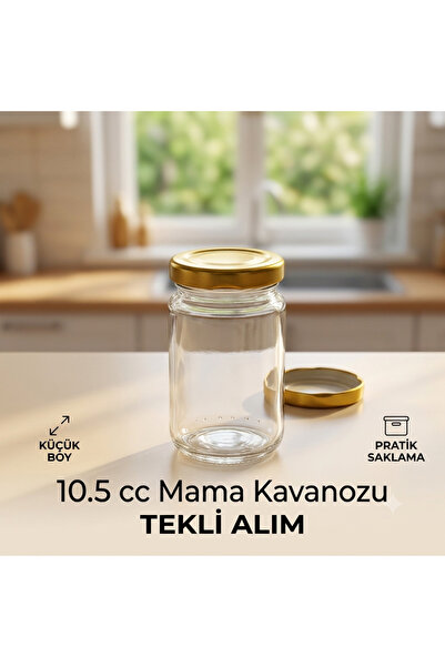 bimbambom Cam Mama Kavanozu 1 adet Numune kavanoz 105cc