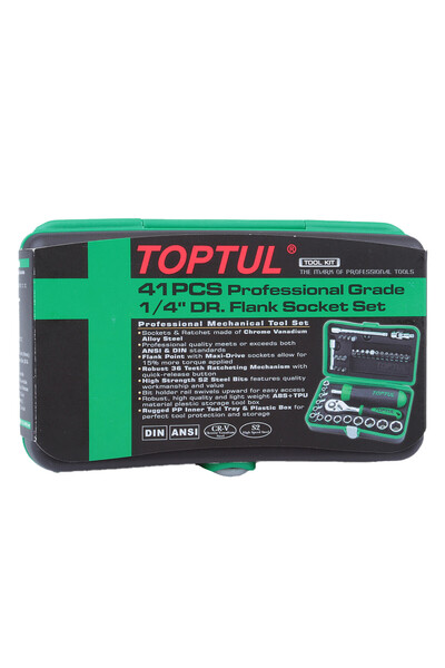 TOPTUL Trusa chei 1/4 41piese 41 Piese
