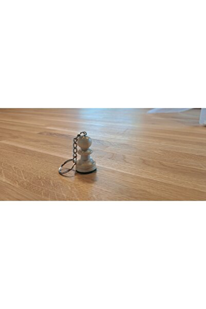 Sunrise Chess & Games White PAWN Keychain