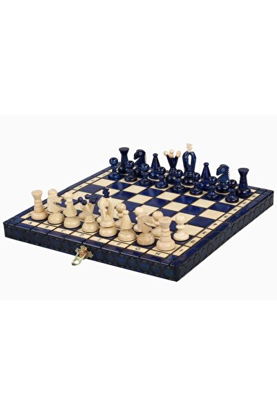Sunrise Chess & Games Σετ Σκάκι KING'S Πολυτελείας – ΜΙΚΡΟ ΜΠΛΕ