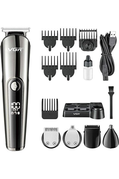 VGR V-107 Professional 11in1 IPX6 Washable Grooming Kit Trimmer for Men, 150 ...