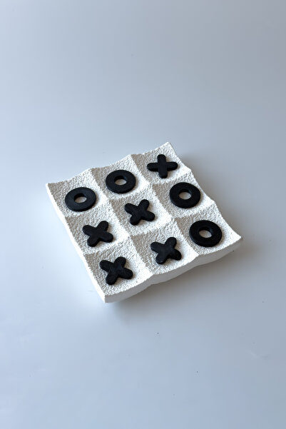 sin istanbul Dokulu Tic Tac Toe (XOX) Dekoratif Masa Oyunu