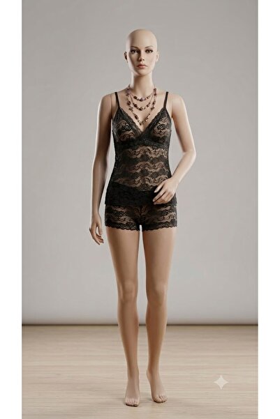 Altınay 3 Pieces Women's Tank Top + Shorts Underwear 2-Piece Set with Complet...