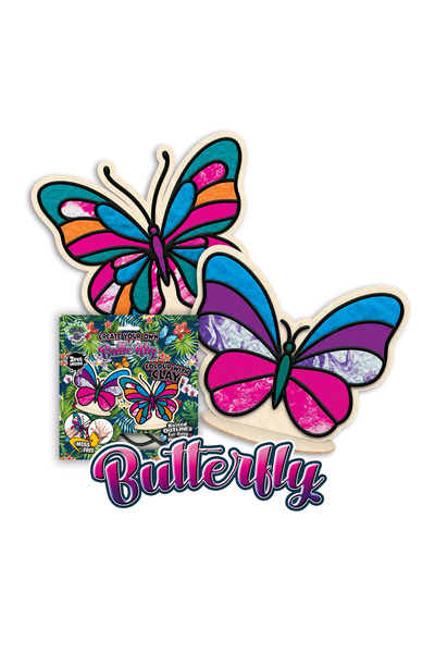 OEM Splat Planet Mess-Free Σετ Χειροτεχνίας με Πηλό “Butterfly”