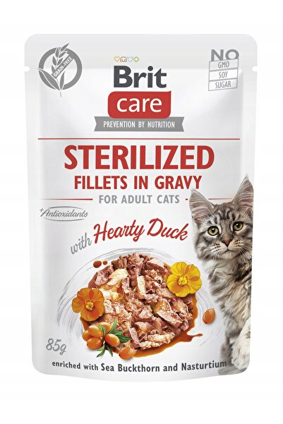 NO BRAND Hrana pentru pisici BRIT Hearty Duck Pouch Rață 85 g