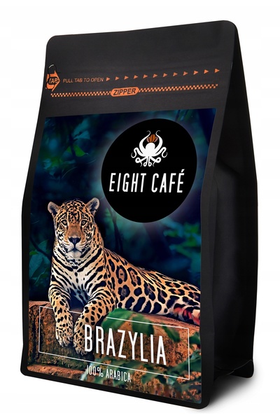 NO BRAND Cafea cu lapte EIGHT CAFE Brazilia Arabica 0,5 kg