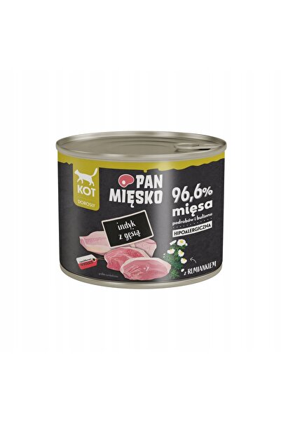 NO BRAND Hrana pentru pisici PAN MIĘSKO Curcan cu gâscă 200 g