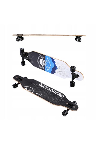 Nils Extreme Deskorolka Skull Wood PU Longboard ABEC-7