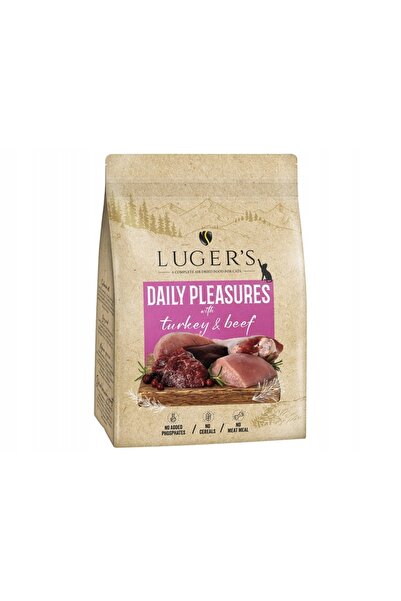 NO BRAND Hrana pentru pisici uscata LUGER'S Daily Pleasures cu curcan si carn...