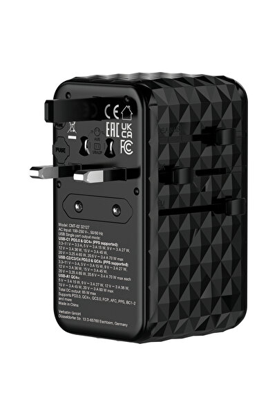 Verbatim Adaptor de călătorie CNT-02 Negru